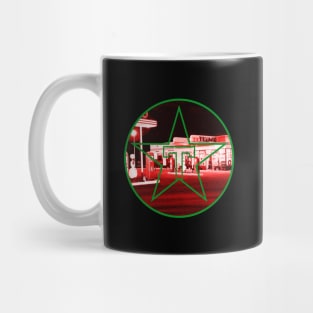 Gas station at night Mug